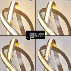 hofstein Lampe à poser Woyens LED Nickel mat, 1 lumière* Éclairage Led