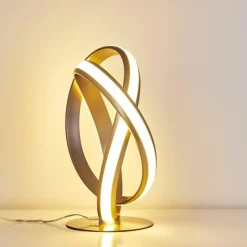 hofstein Lampe à poser Woyens LED Nickel mat, 1 lumière* Éclairage Led