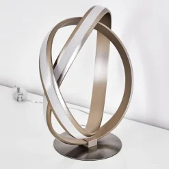 hofstein Lampe à poser Woyens LED Nickel mat, 1 lumière* Éclairage Led