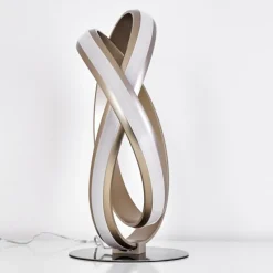 hofstein Lampe à poser Woyens LED Nickel mat, 1 lumière* Éclairage Led