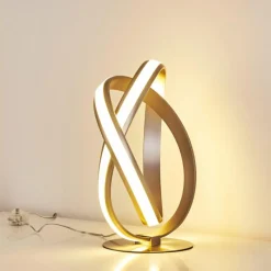 hofstein Lampe à poser Woyens LED Nickel mat, 1 lumière* Éclairage Led