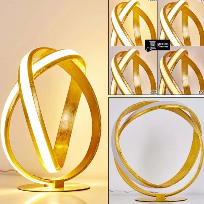 Lampes Dorées-hofstein Lampe à poser Woyens LED Or, 1 lumière