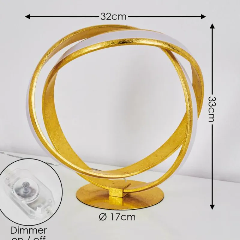 Lampes Dorées-hofstein Lampe à poser Woyens LED Or, 1 lumière