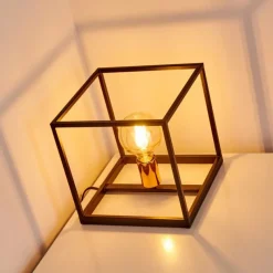 Lampes Vintages & Rétros-hofstein Lampe à poser Yuhigaoka Cuivre, Noir, 1 lumière