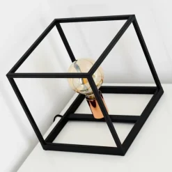 Lampes Vintages & Rétros-hofstein Lampe à poser Yuhigaoka Cuivre, Noir, 1 lumière