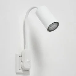 Luminaires Scandinaves-hofstein lampe à prise électrique Javel Blanc, 1 lumière