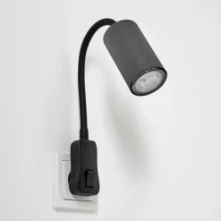 hofstein lampe à prise électrique Javel Noir, 1 lumière