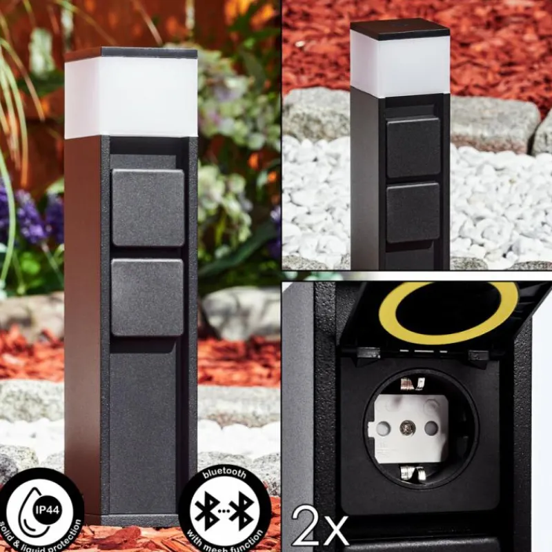 hofstein lampe à prise électrique Papacal LED Noir, 1 lumière