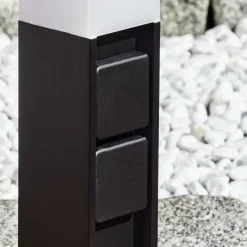 hofstein lampe à prise électrique Papacal LED Noir, 1 lumière