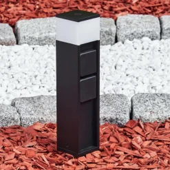 hofstein lampe à prise électrique Papacal LED Noir, 1 lumière