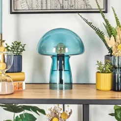 hofstein Lampe Champignon Almagre Lampe à poser Noir, 1 lumière