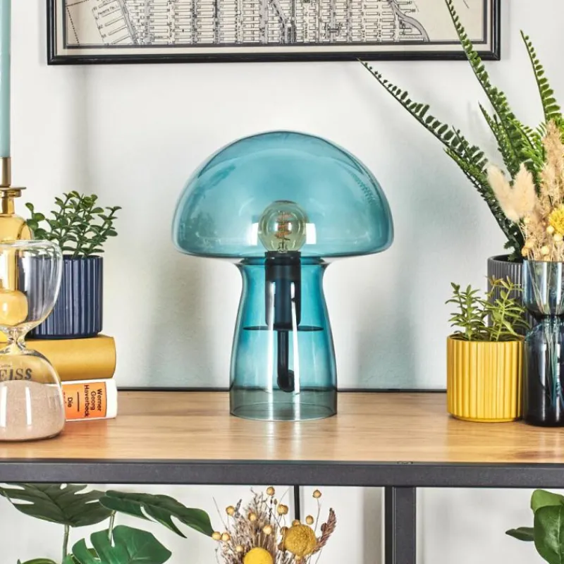 hofstein Lampe Champignon Almagre Lampe à poser Noir, 1 lumière