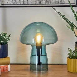 hofstein Lampe Champignon Almagre Lampe à poser Noir, 1 lumière