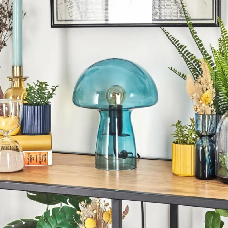 hofstein Lampe Champignon Almagre Lampe à poser Noir, 1 lumière