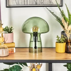 hofstein Lampe Champignon Almagre Lampe à poser Noir, 1 lumière