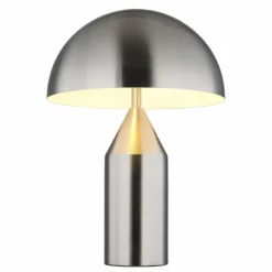 Luminaires Globo Lighting Lampe Champignon Atoma Lampe à poser Nickel mat, 2 lumières* Lampes À Poser