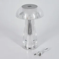 hofstein Lampe Champignon Balsa Lampe à poser LED Transparent, 1 lumière