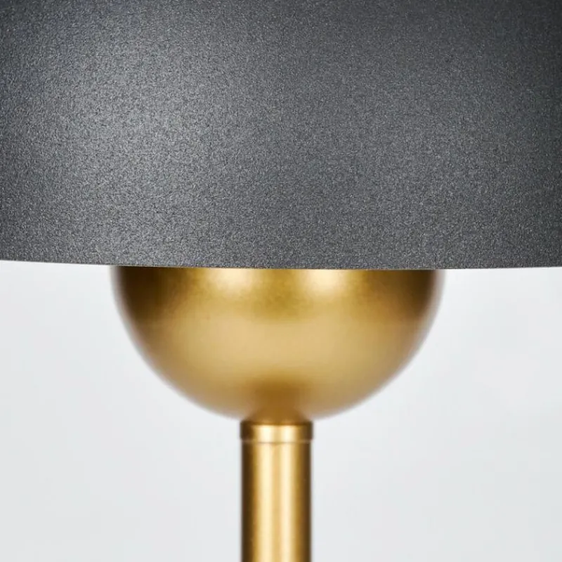 Lampes Dorées-hofstein Lampe Champignon Guttsta Lampe à poser Or, Noir, 1 lumière