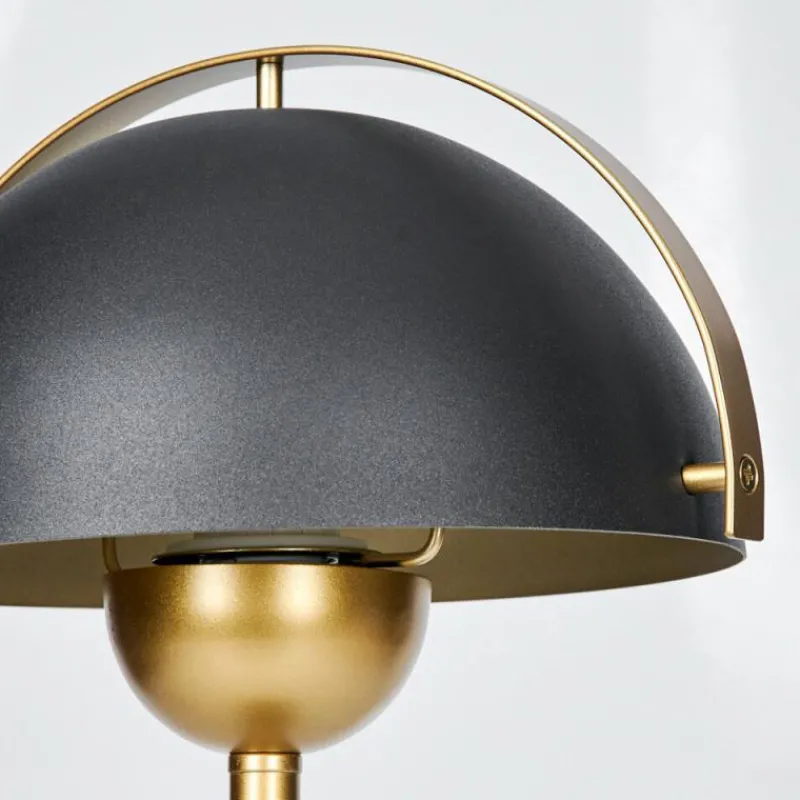 Lampes Dorées-hofstein Lampe Champignon Guttsta Lampe à poser Or, Noir, 1 lumière