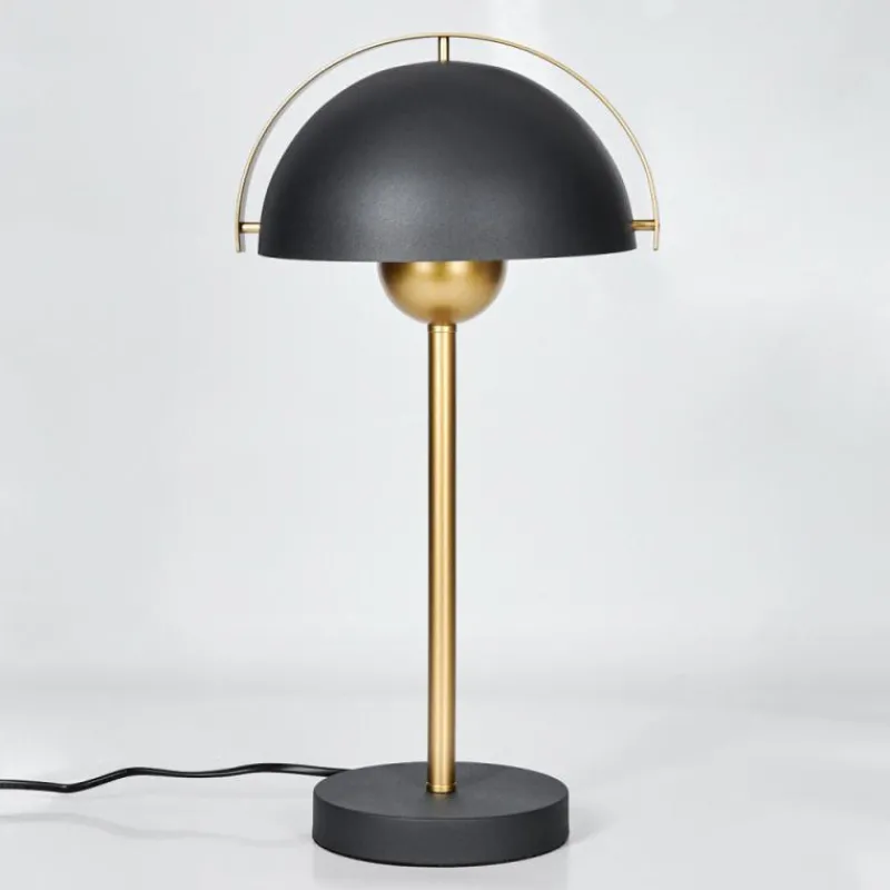 Lampes Dorées-hofstein Lampe Champignon Guttsta Lampe à poser Or, Noir, 1 lumière