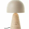 Luminaires Scandinaves-Luminaires Brilliant Lampe Champignon Nalam Lampe à poser Beige, 1 lumière