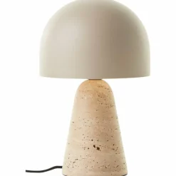 Luminaires Scandinaves-Luminaires Brilliant Lampe Champignon Nalam Lampe à poser Beige, 1 lumière