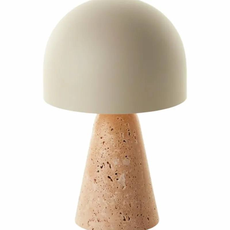 Luminaires Scandinaves-Luminaires Brilliant Lampe Champignon Nalam Lampe à poser Beige, 1 lumière