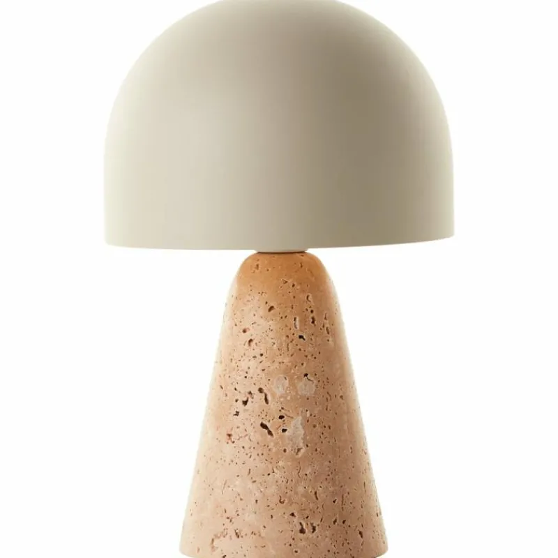 Luminaires Scandinaves-Luminaires Brilliant Lampe Champignon Nalam Lampe à poser Beige, 1 lumière