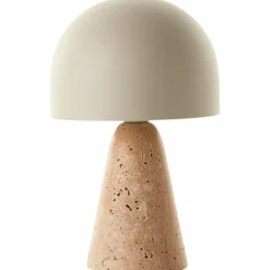 Luminaires Scandinaves-Luminaires Brilliant Lampe Champignon Nalam Lampe à poser Beige, 1 lumière