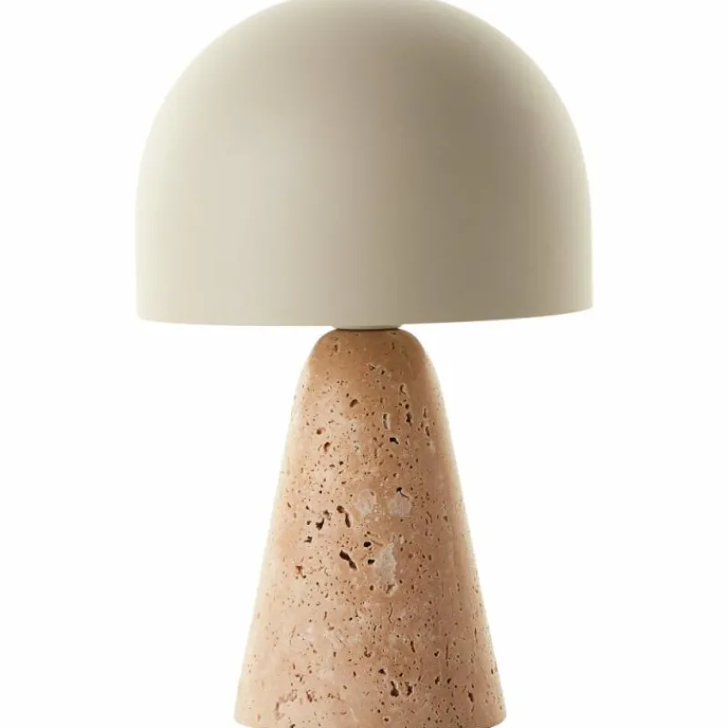 Luminaires Scandinaves-Luminaires Brilliant Lampe Champignon Nalam Lampe à poser Beige, 1 lumière