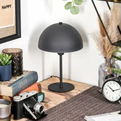 hofstein Lampe Champignon Tati Lampe à poser Anthracite, 1 lumière