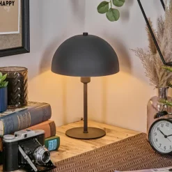 hofstein Lampe Champignon Tati Lampe à poser Anthracite, 1 lumière