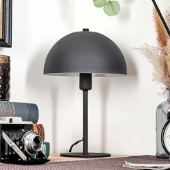 hofstein Lampe Champignon Tati Lampe à poser Anthracite, 1 lumière