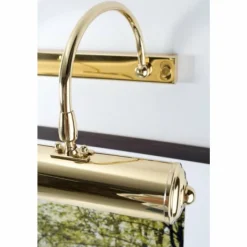 Lampes Dorées-Herbert Schmidt Lampe d'éclairage de tableau Or, Laiton, 2 lumières