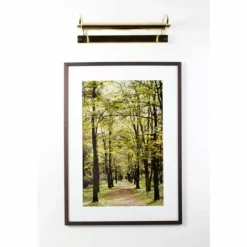 Lampes Dorées-Herbert Schmidt Lampe d'éclairage de tableau Or, Laiton, 2 lumières