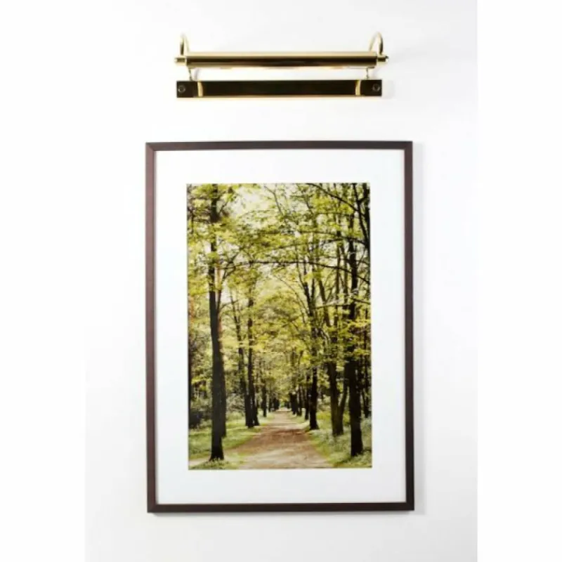 Lampes Dorées-Herbert Schmidt Lampe d'éclairage de tableau Or, Laiton, 2 lumières