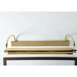 Lampes Dorées-Herbert Schmidt Lampe d'éclairage de tableau Or, Laiton, 2 lumières