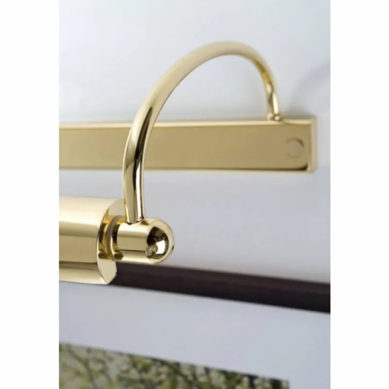 Lampes Dorées-Herbert Schmidt Lampe d'éclairage de tableau Or, Laiton, 2 lumières