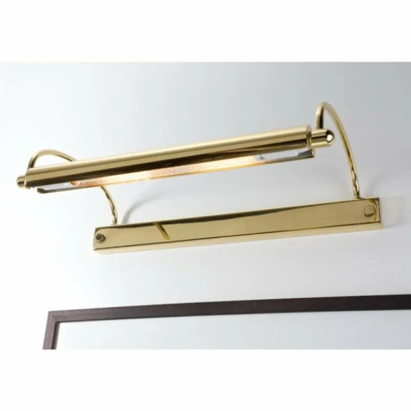 Lampes Dorées-Herbert Schmidt Lampe d'éclairage de tableau Or, Laiton, 2 lumières