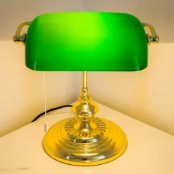 hofstein Lampe de banquier Laiton, 1 lumière