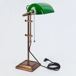 hofstein Lampe de banquier Ragaz Bronze, 1 lumière