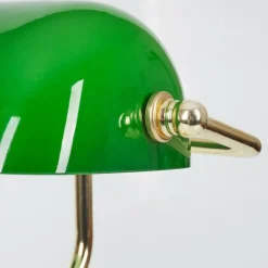 hofstein Lampe de banquier verte Or, Vert, Laiton, 1 lumière