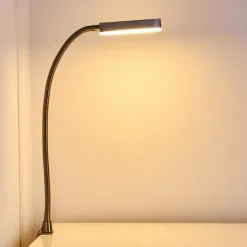 hofstein Lampe de chevet Alamo Nickel mat, 1 lumière, Détecteur de mouvement