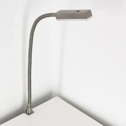 hofstein Lampe de chevet Alamo Nickel mat, 1 lumière, Détecteur de mouvement