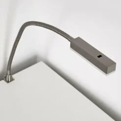 hofstein Lampe de chevet Alamo Nickel mat, 1 lumière, Détecteur de mouvement