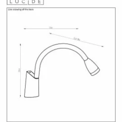 Luminaires Lucide Lampe de chevet Lucide GALEN-LED Noir, 1 lumière* Éclairage Led