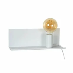 Luminaires Rustiques-Luminaires Lucide Lampe de chevet Lucide SEBO Blanc, 1 lumière