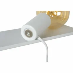 Luminaires Rustiques-Luminaires Lucide Lampe de chevet Lucide SEBO Blanc, 1 lumière