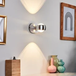 hofstein Lampe de salle de bain Florenz LED Aluminium, 2 lumières