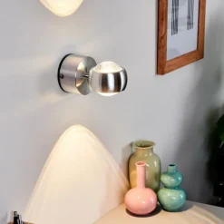 hofstein Lampe de salle de bain Florenz LED Aluminium, 2 lumières